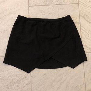 Olivaceous Suede Envelope Skort
